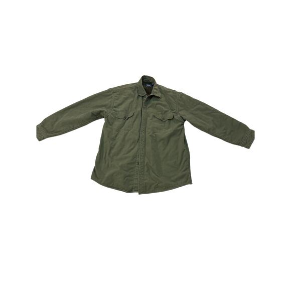 Olive Green Army Style Jacket with lining - Picture 3 of 4
